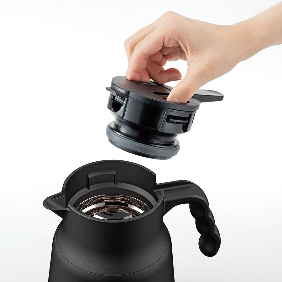 Hario V60 Insulated Stainless Steel Server PLUS 600 - Schwarz