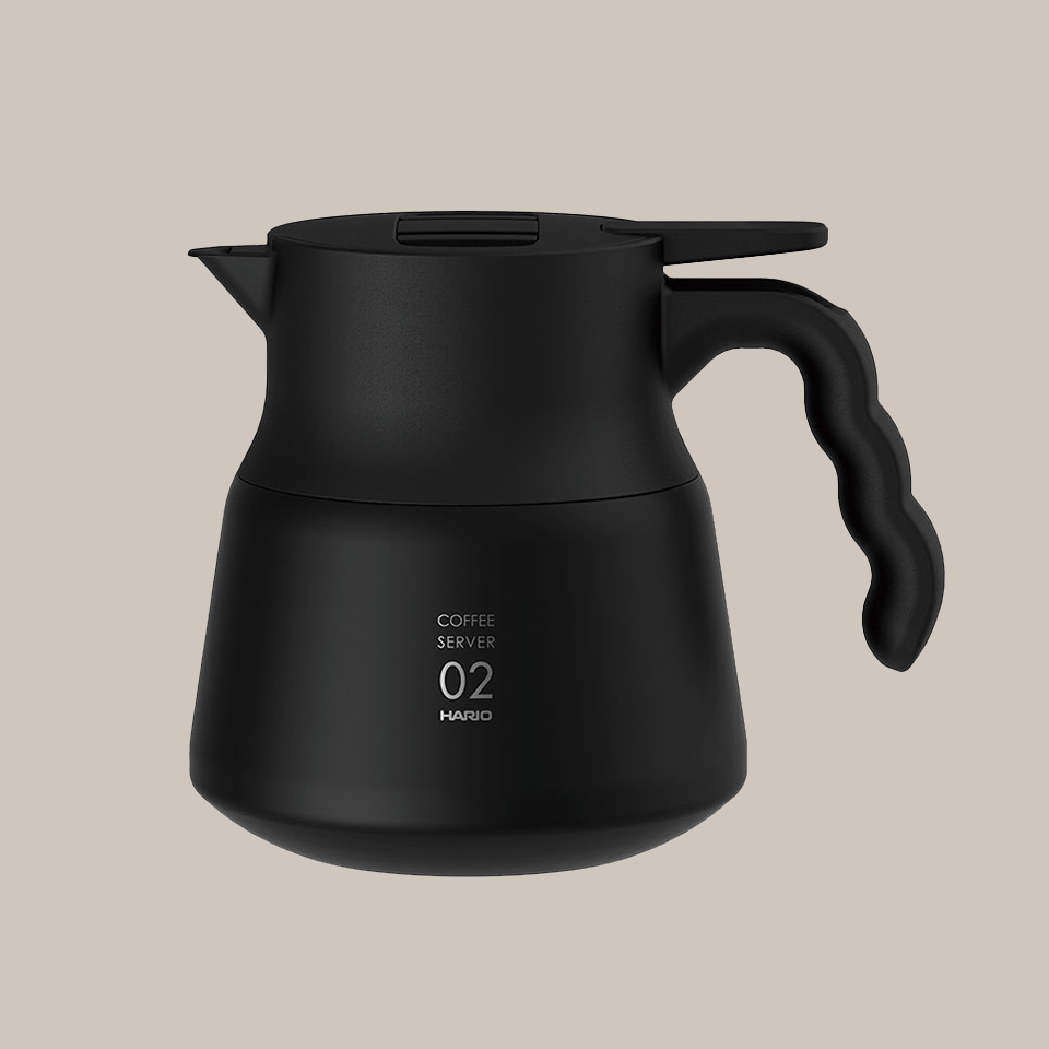 Hario V60 Insulated Stainless Steel Server PLUS 600 - Schwarz