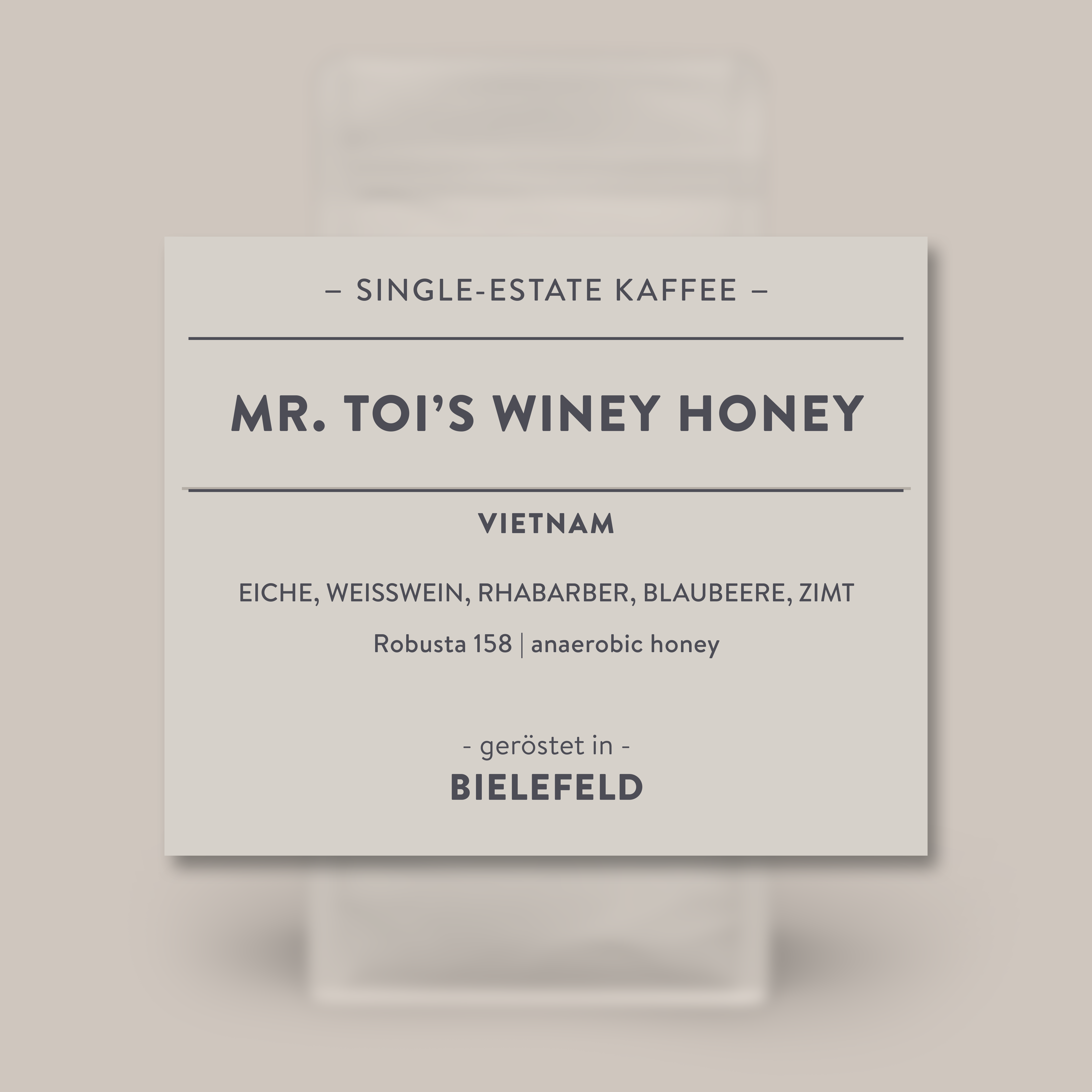 Mr. Toi´s Winey Honey